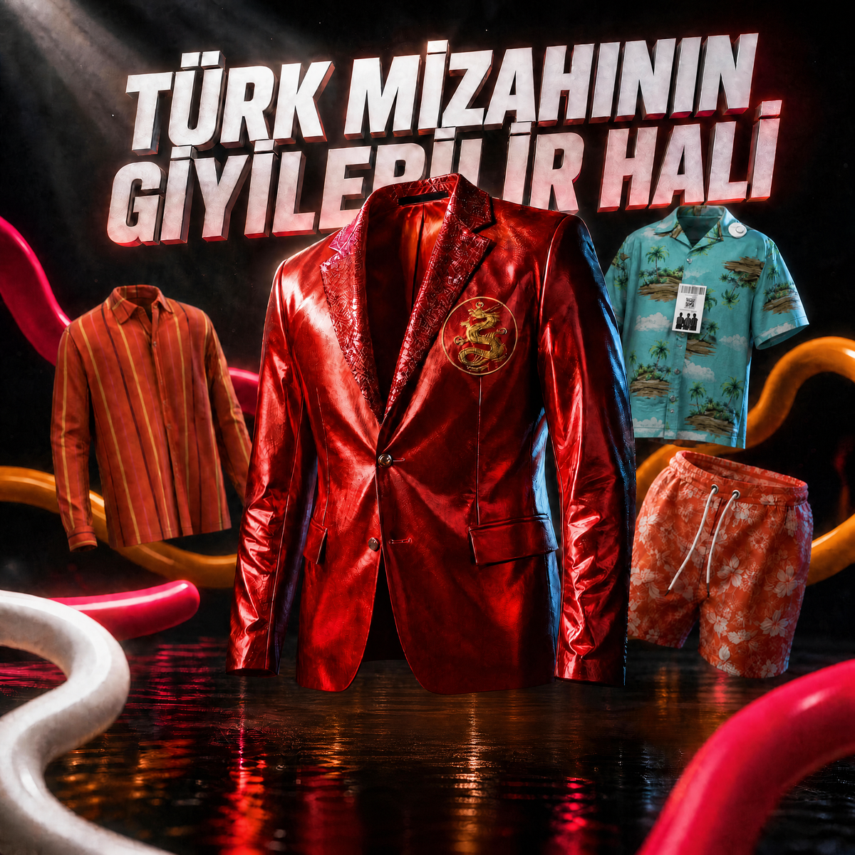 Kırmızı Ejderhalı Ceket